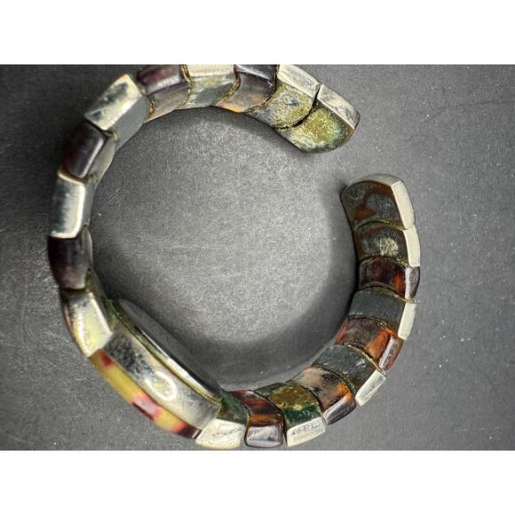 Vintage Da Vanci Quartz Watch Japan Movt Silver Tone Mother of Pearl Bracelet